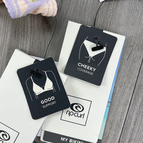 ☀️RIP CURL☀️ PARADISE CALLING L/A TRI PREMIUM SURF CHEEKY PANT BIKINI SET - Picture 15 of 16